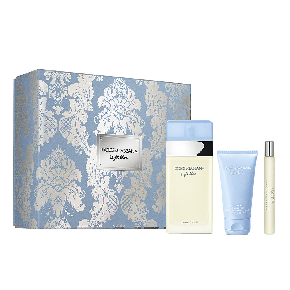 Dolce & Gabbana Light Blue Eau De Toilette 100Ml, Edt 10Ml & Shower Gel