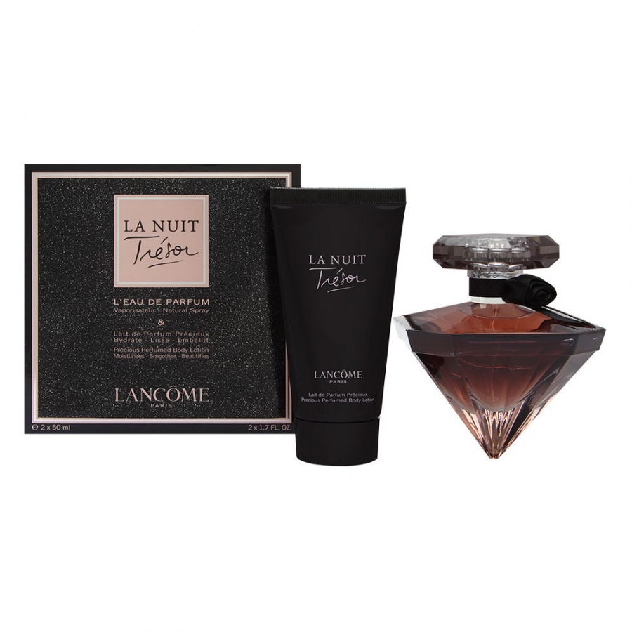 Tresor la Nuit, Femei, Set Eau de parfum 50 ml + Lotiune de corp 50 ml • YKOO