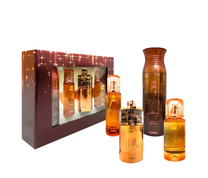 Shine Gift Set, Femei, Set Cadou: Eau de parfum 75 ml + Lotiune de corp 100 ml + Mist pentru par 30 ml + Deodorant 200 ml
